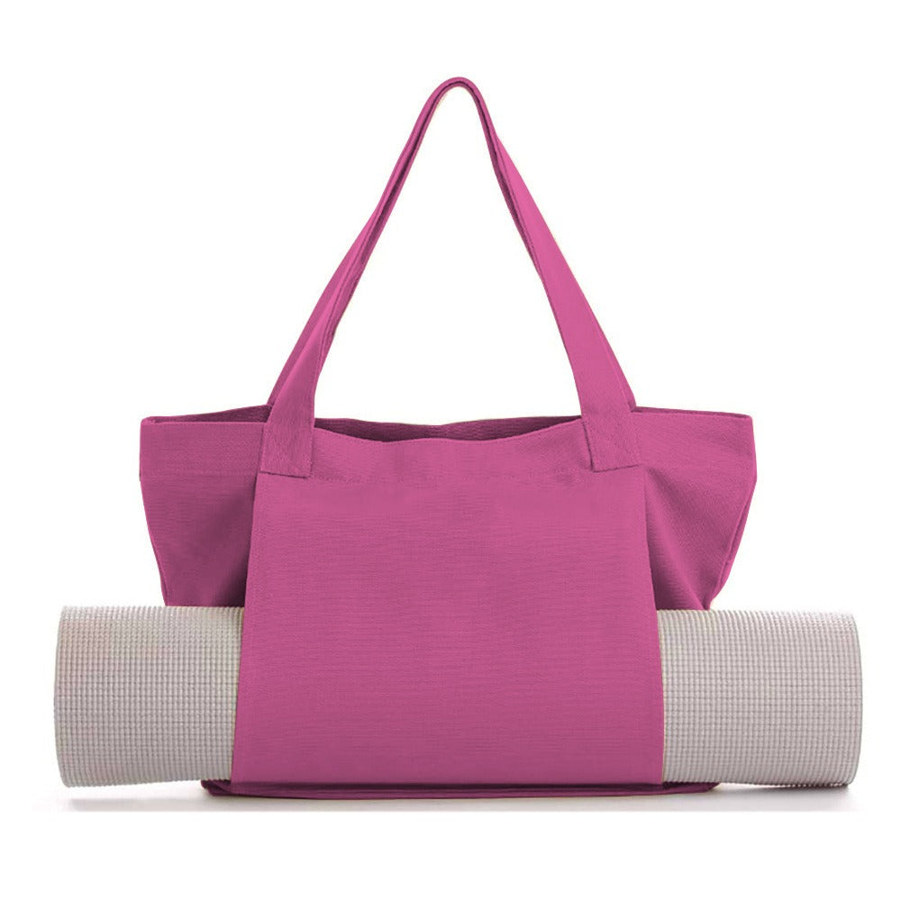 Womens Yoga Canvas Organizer Tote Bag