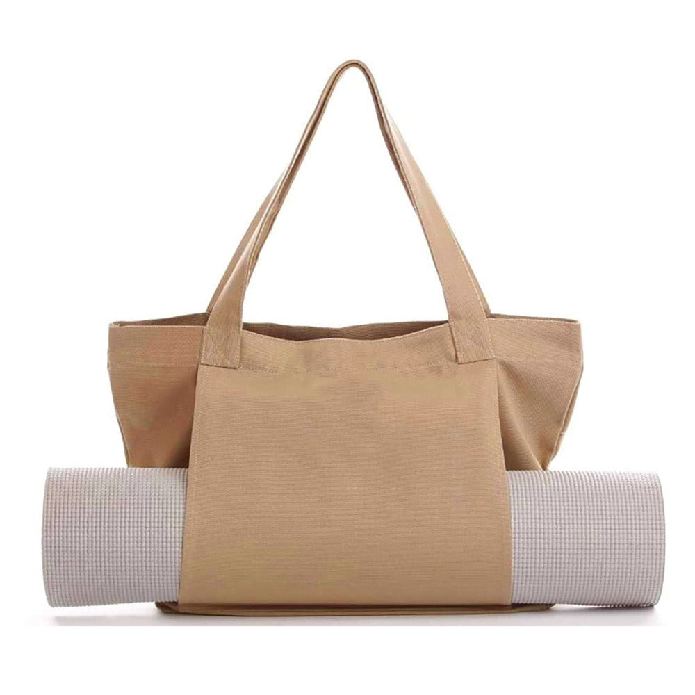 Womens Yoga Canvas Organizer Tote Bag