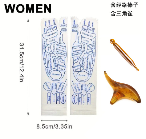 Reflexology Socks with Massage Tool (One Set)