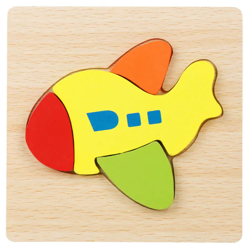 3D Wooden Puzzle Educational Toy for Kids (Wholesale)