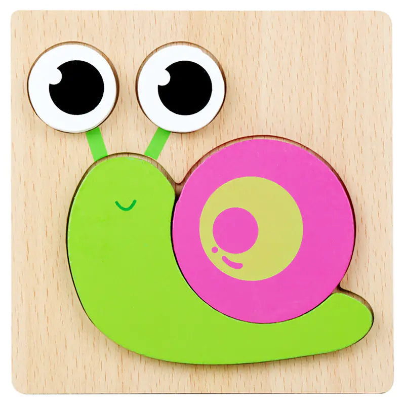 3D Wooden Puzzle Educational Toy for Kids (Wholesale)