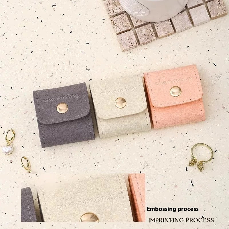 Mini Microfiber Grid Jewelry Bag