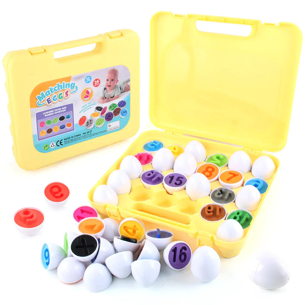 26 Alphabet Letter Twist Eggs for Kids' Color Learning