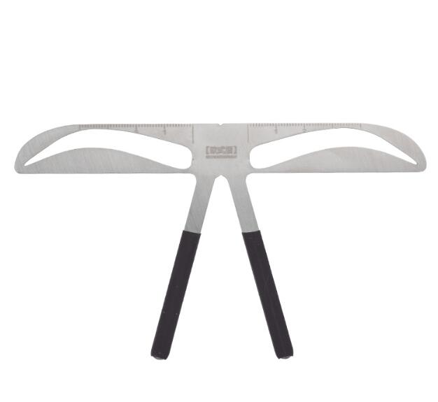 Stainless Steel Brow Ruler and Shaping Tool