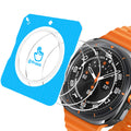 NECARSIN 3 Pack Screen Protector for Samsung Galaxy Watch 7 Ultra 47mm2.5D Round Edgewith Auto-alignment Installation kitHigh Definition Anti-Scratch Bubble Free