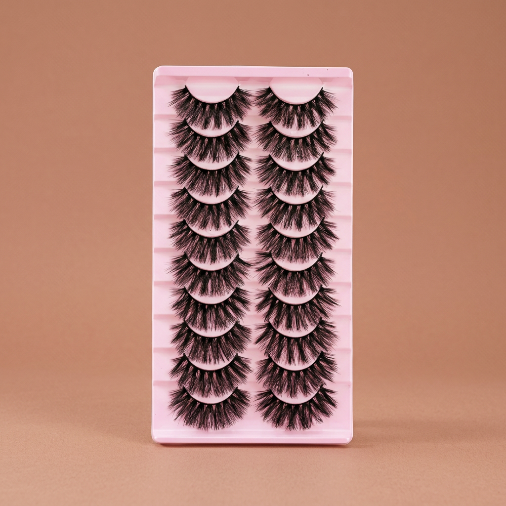 10 Pairs 3D Fluffy Faux Mink Thick Curling Lashes