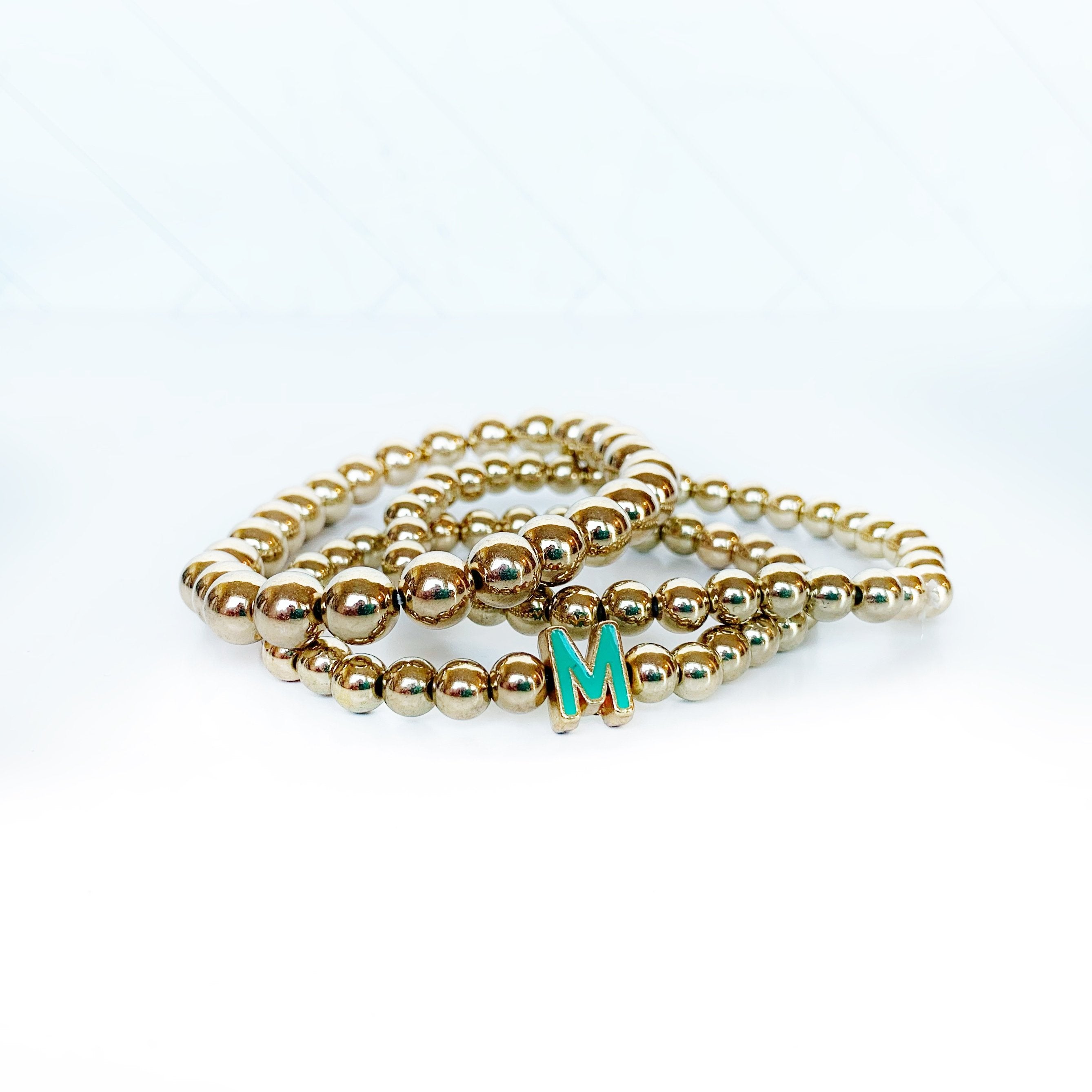 Initial Bracelet Set
