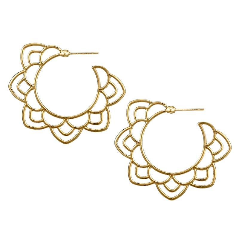 Flora -Gold Earrings