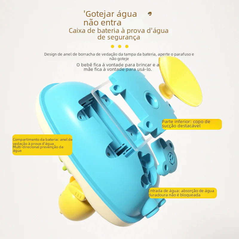 Electric Rotating Duck Shower Toy for Kids