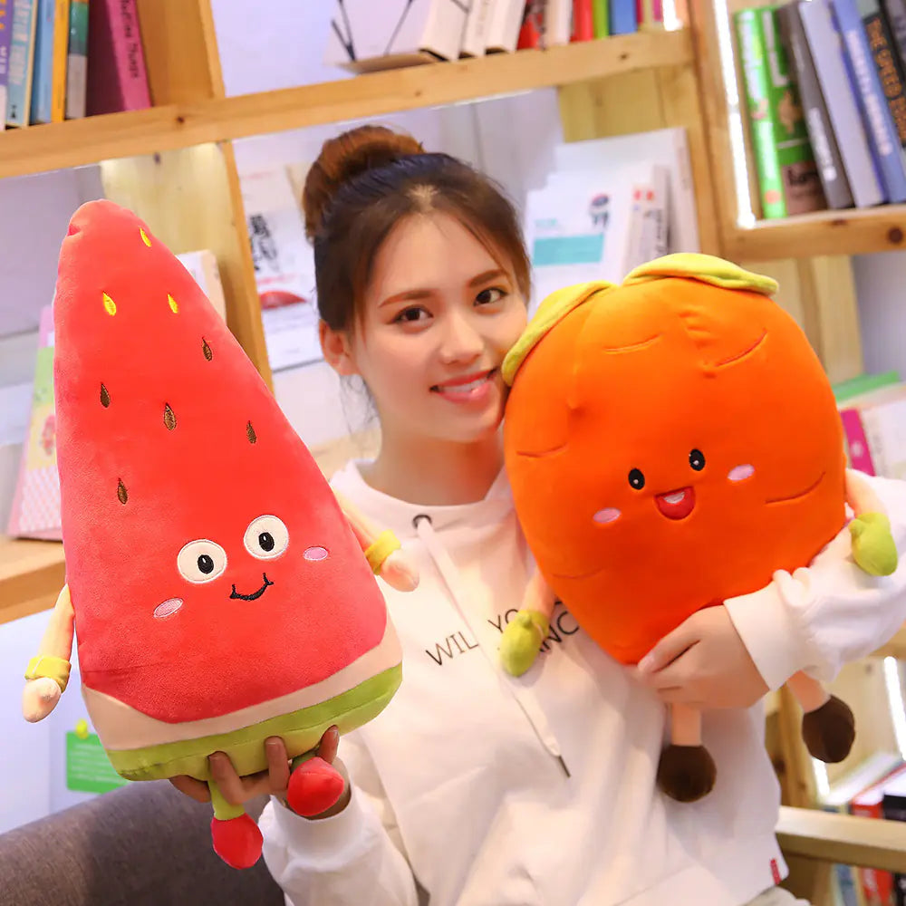Custom Realistic Fruit Carrot Plush Toy Mascot Doll