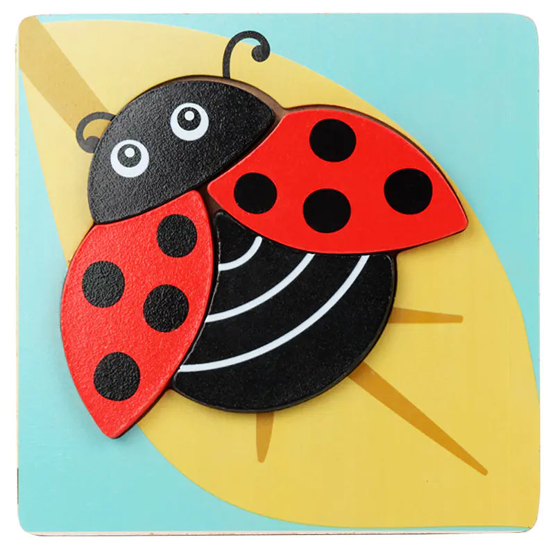3D Wooden Puzzle Educational Toy for Kids (Wholesale)