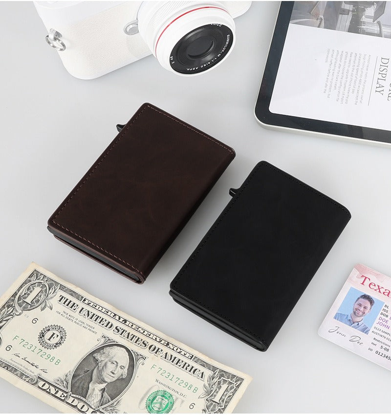 Anti-Theft Mini Vertical Card Holder