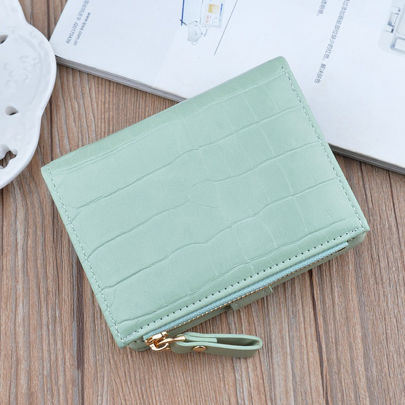 Mini Croc PU Leather Wallet Card Holder