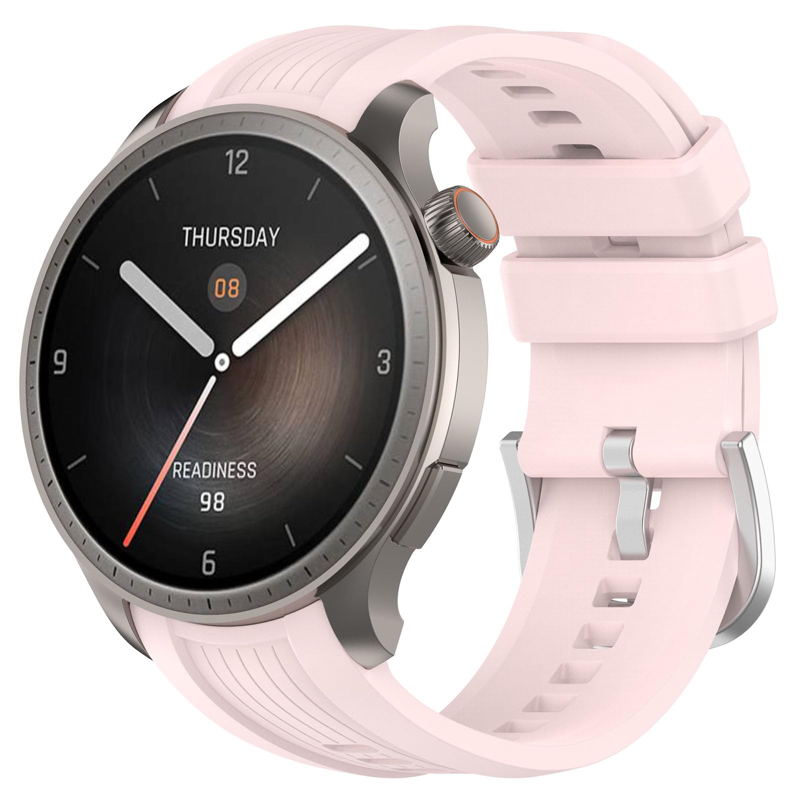Compatible with Amazfit Balance Bands for Women Men Adjustable Sport Silicone Replacement Watch Bands Straps Wristbands Bracelet Fit for Amazfit Balance (A2286) (Pink)
