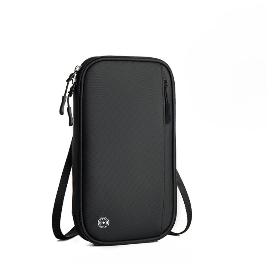 RFID Travel Passport Holder Neck Wallet