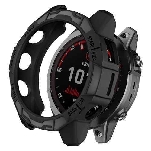 ISABAKE Case Cover Compatible with Garmin Fenix 7X/Fenix 7X Pro/EPIX Pro 51mm Soft Anti Drop Replacement Protective Cases Smart Watch Accessories