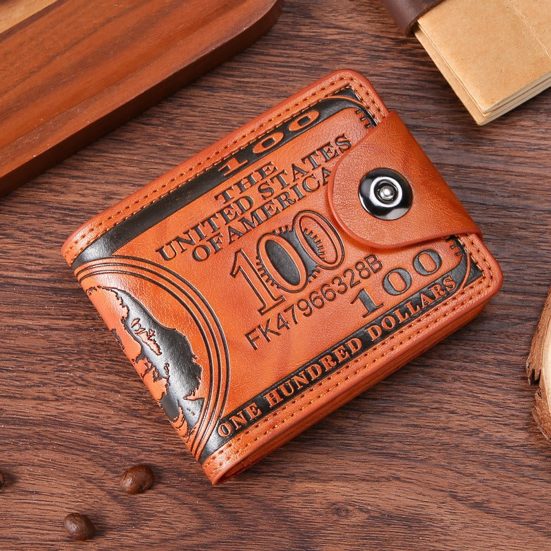 Men's Buckle Wallet with Multiple Card Slots