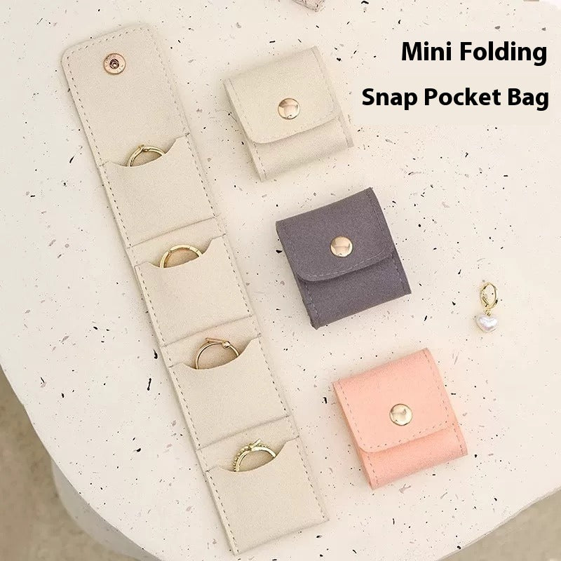 Mini Microfiber Grid Jewelry Bag