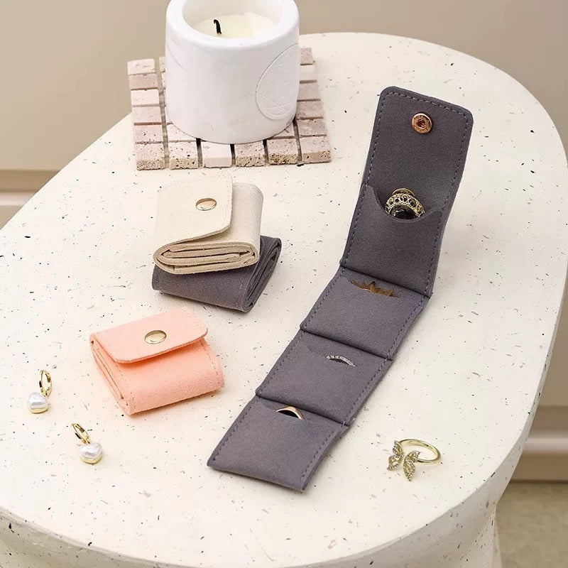 Mini Microfiber Grid Jewelry Bag