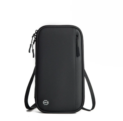 RFID Travel Passport Holder Neck Wallet