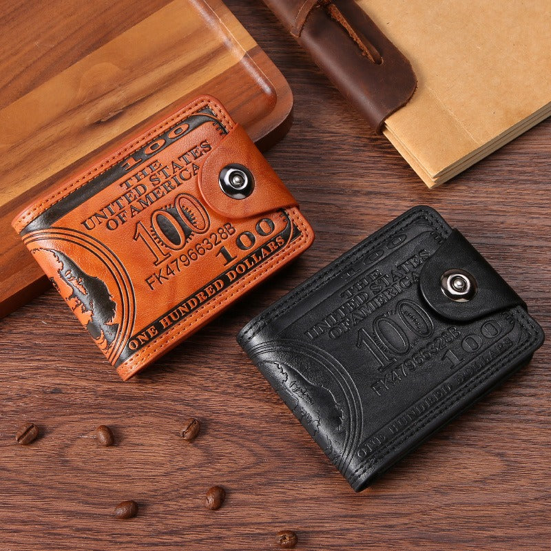 Men's Buckle Wallet with Multiple Card Slots