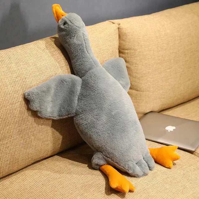 Giant 50cm Duck Plush Toy - Soft Fluffy Pillow