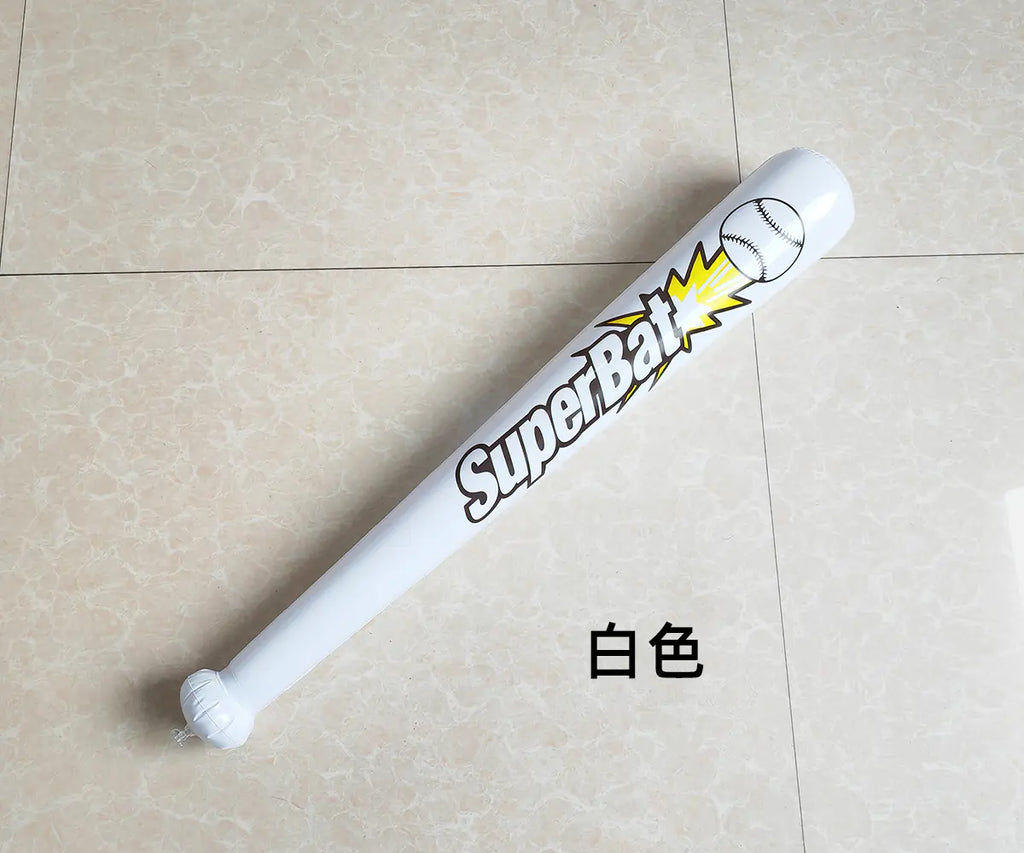 Inflatable Baseball Bat - White PVC Toy (Wholesale Six Pieces)