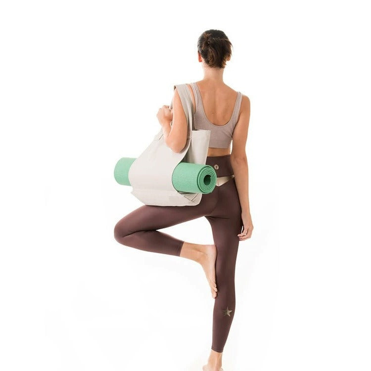 Womens Yoga Canvas Organizer Tote Bag