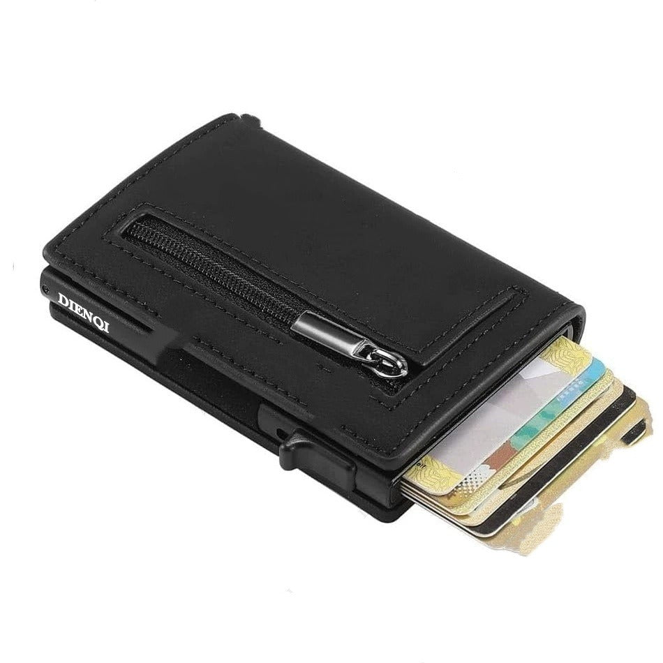 Men's Leather Carbon Fiber Wallet