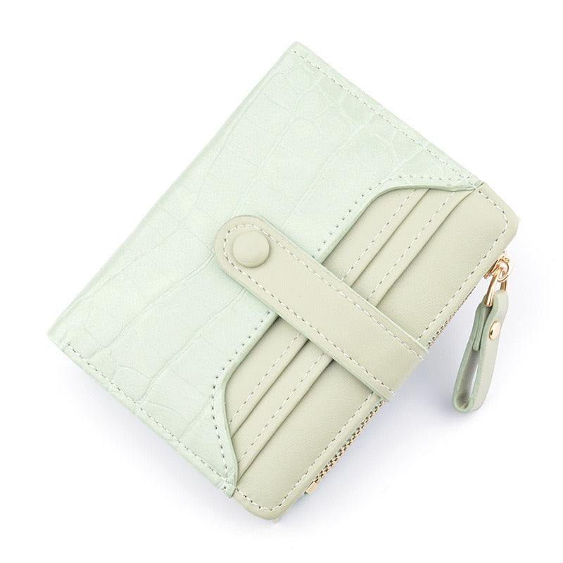 Mini Croc PU Leather Wallet Card Holder