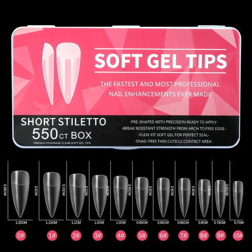 Amazon Bestselling Nail Tips - 550 Matte Almond Shape