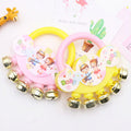Cartoon Baby Hand Rattle Toy with Metal Bell