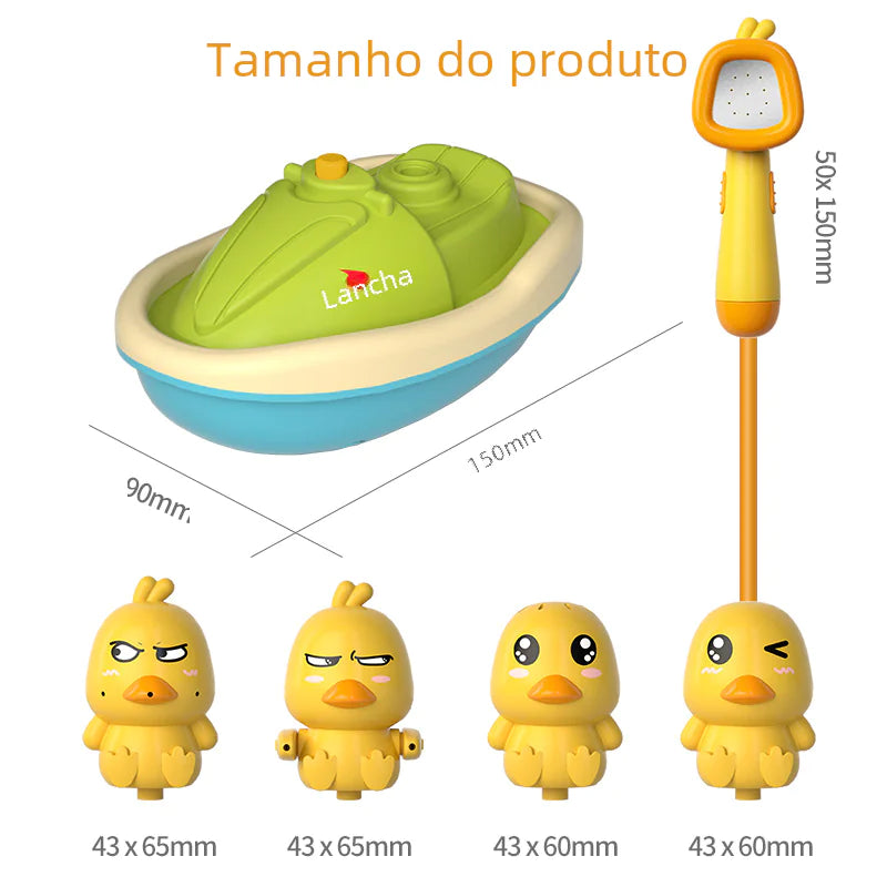 Electric Rotating Duck Shower Toy for Kids