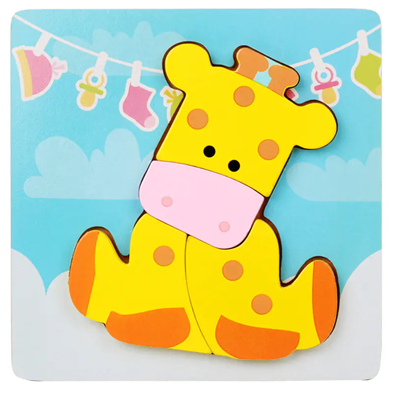 3D Wooden Puzzle Educational Toy for Kids (Wholesale)