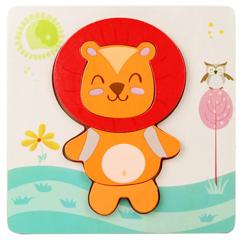 3D Wooden Puzzle Educational Toy for Kids (Wholesale)
