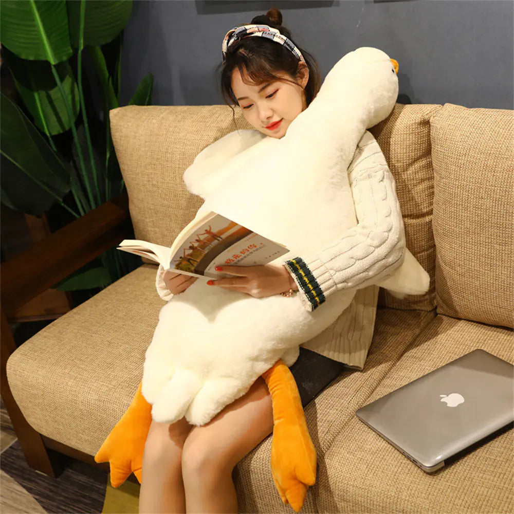 Giant 50cm Duck Plush Toy - Soft Fluffy Pillow