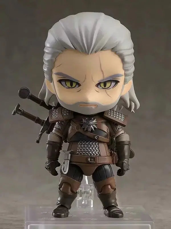 Chibi Clay Geralt of Rivia Action Figure with Faces