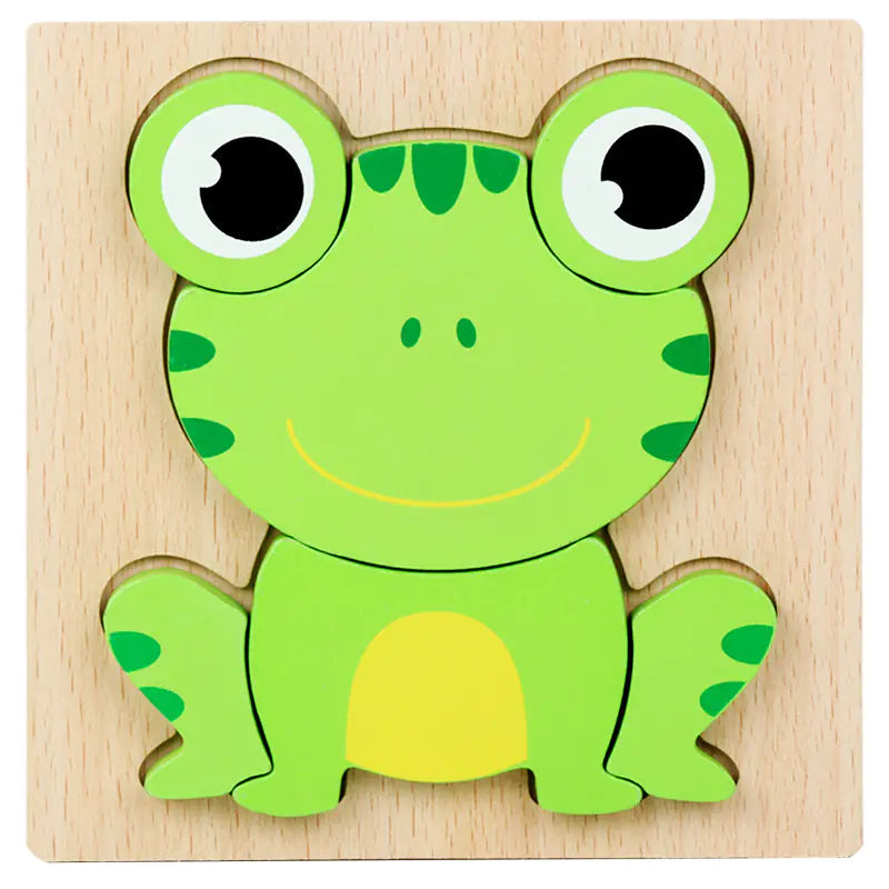 3D Wooden Puzzle Educational Toy for Kids (Wholesale)