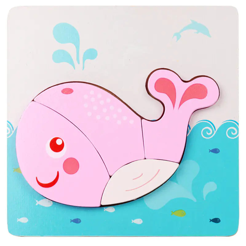 3D Wooden Puzzle Educational Toy for Kids (Wholesale)