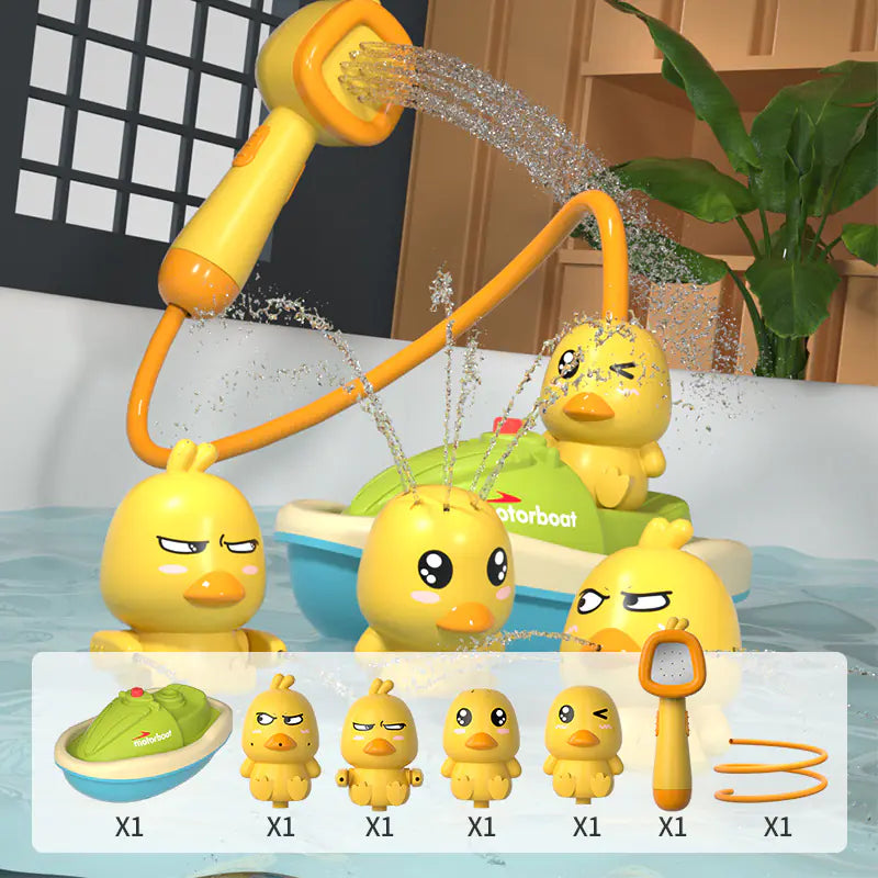 Electric Rotating Duck Shower Toy for Kids