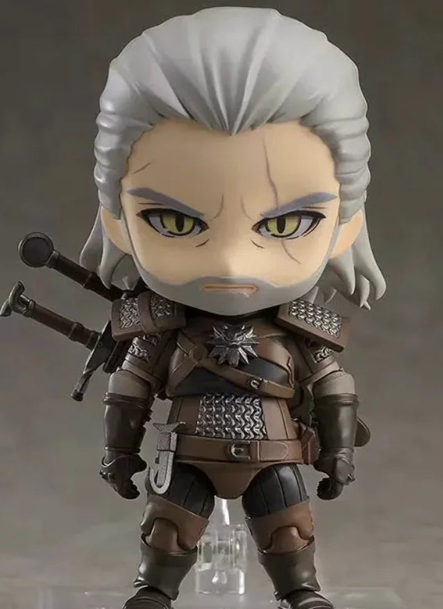 Chibi Clay Geralt of Rivia Action Figure with Faces