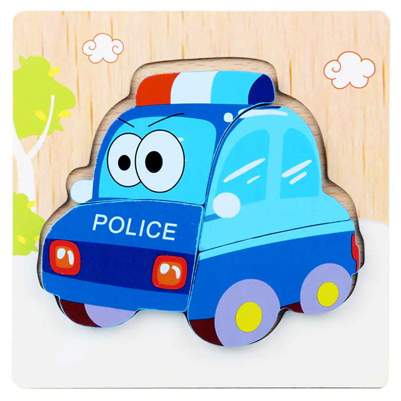 3D Wooden Puzzle Educational Toy for Kids (Wholesale)