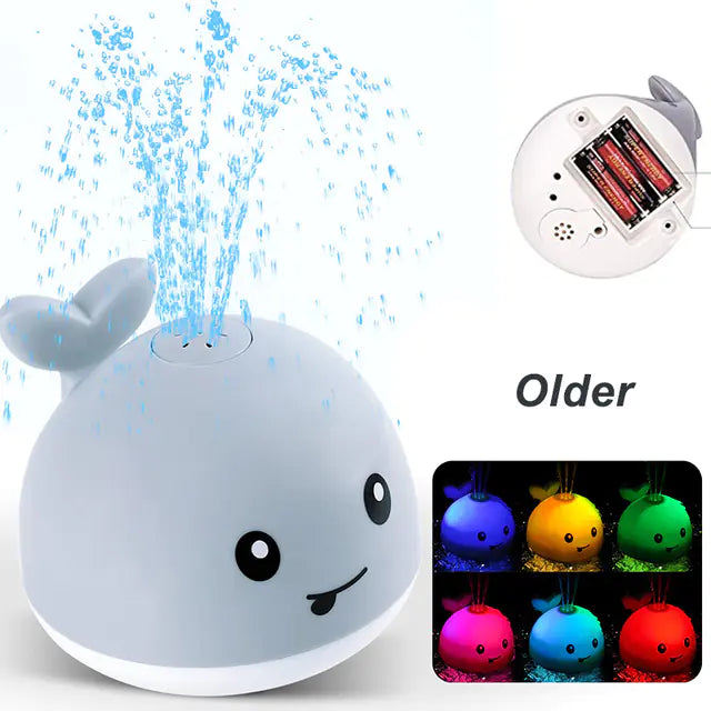 Dinosaur Bath Toys with Automatic Water Spray & Light