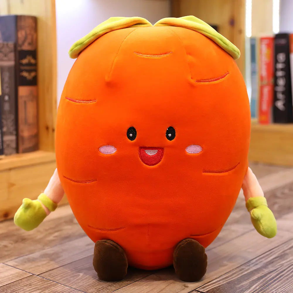 Custom Realistic Fruit Carrot Plush Toy Mascot Doll