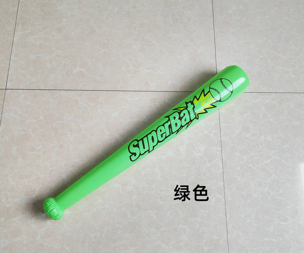 Inflatable Baseball Bat - White PVC Toy (Wholesale Six Pieces)