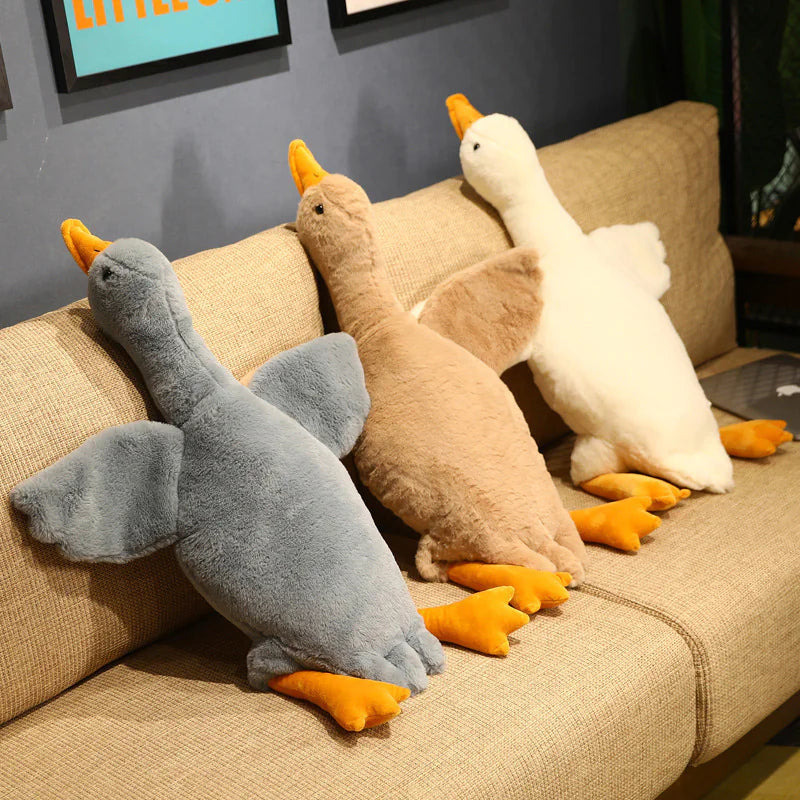 Giant 50cm Duck Plush Toy - Soft Fluffy Pillow