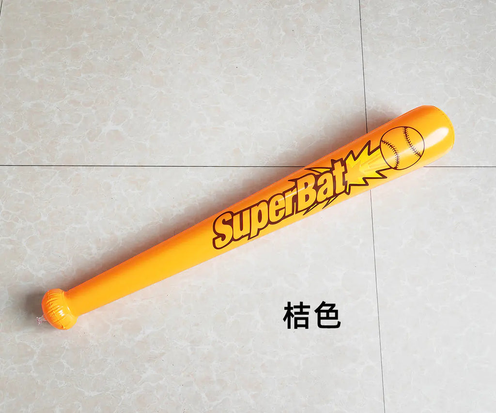 Inflatable Baseball Bat - White PVC Toy (Wholesale Six Pieces)