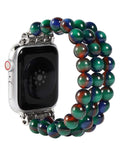 FTWIND Apple Watch Band Women Beaded Bracelet Compatible iPhone 38/44/42/40mm Fashion Charm Cute Replacement Iwatch Strap Series 38 Green 6