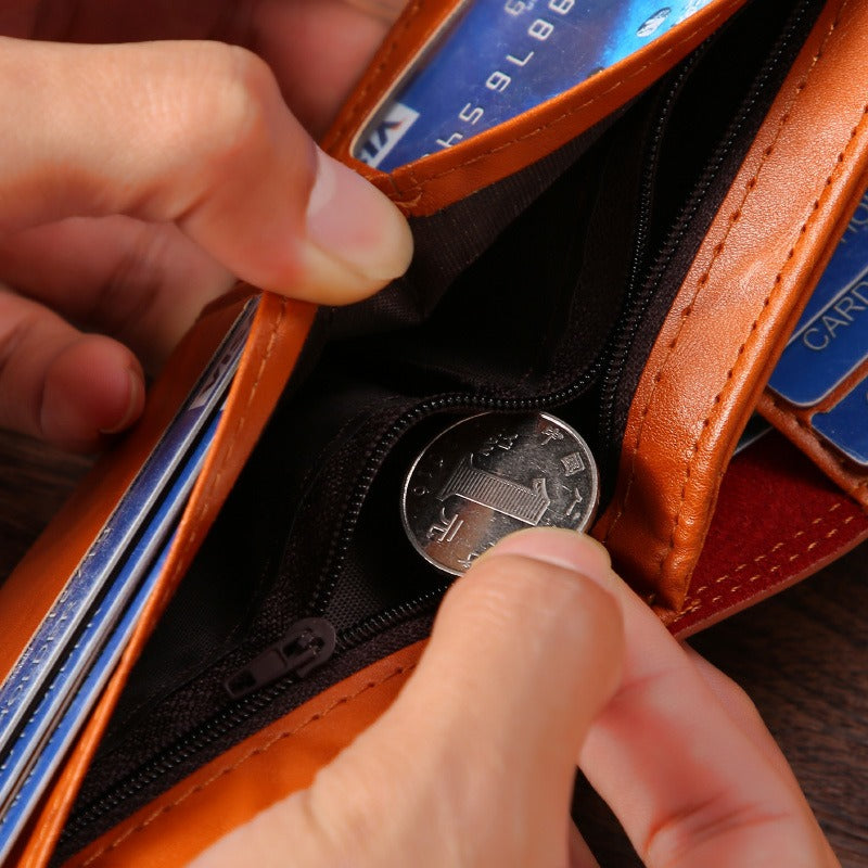 Men's Buckle Wallet with Multiple Card Slots
