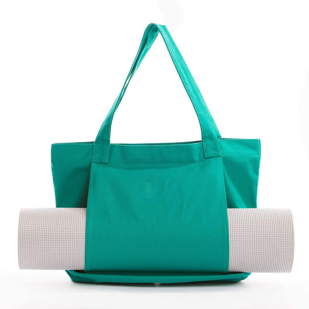 Womens Yoga Canvas Organizer Tote Bag